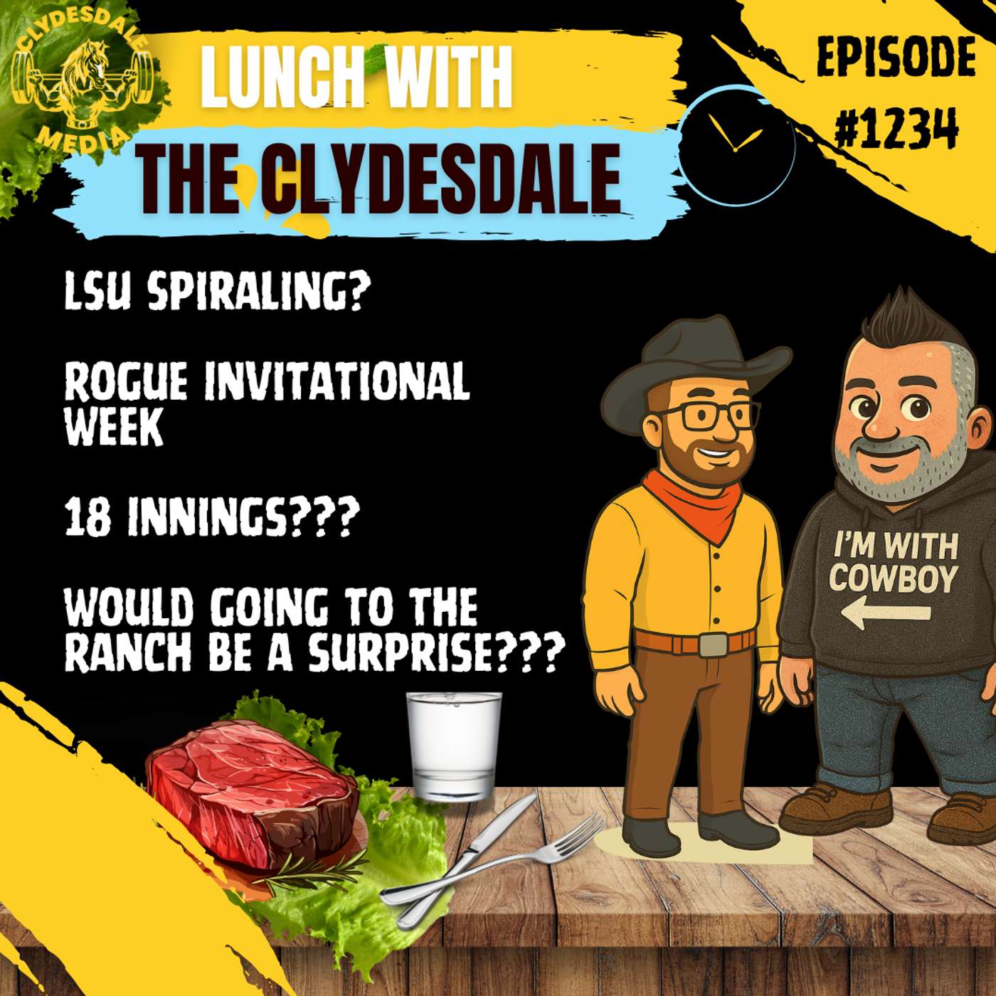 Lunch with the Clydesdale - Cajun Tuesday? Do The Games Go to the Ranch? episode artwork