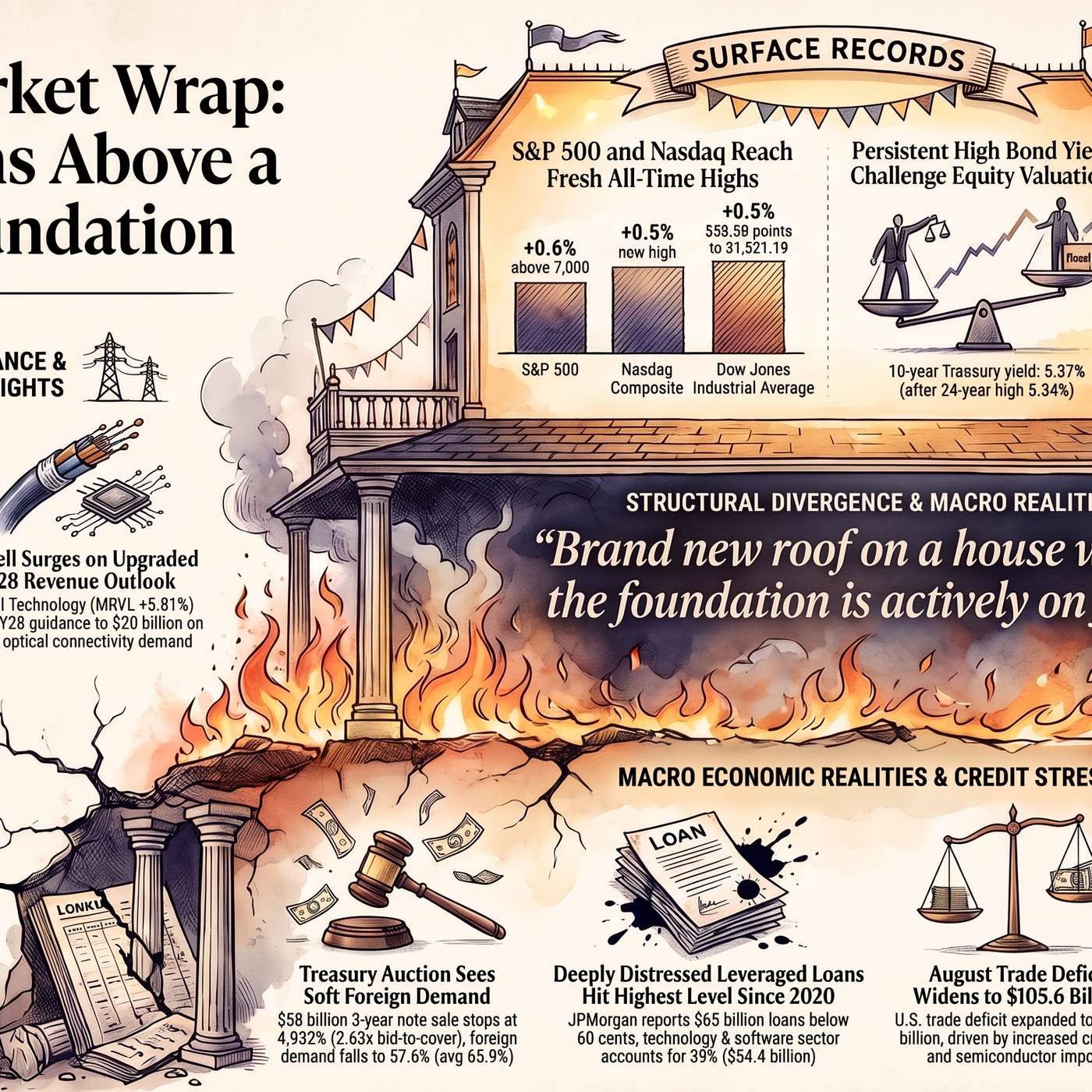 High Treasury Yields Threaten Record Stock Highs