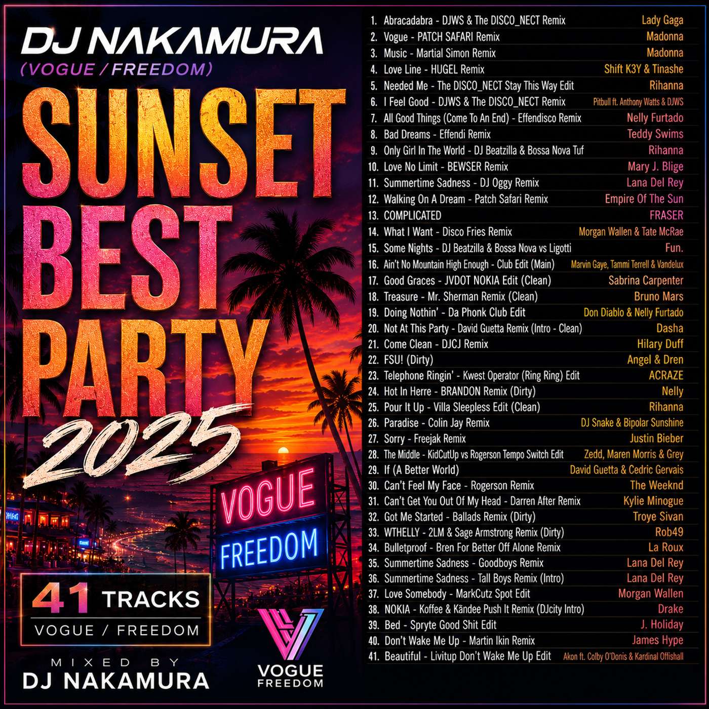SUNSET BEST PARTY 2025/DJ NAKAMURA episode artwork