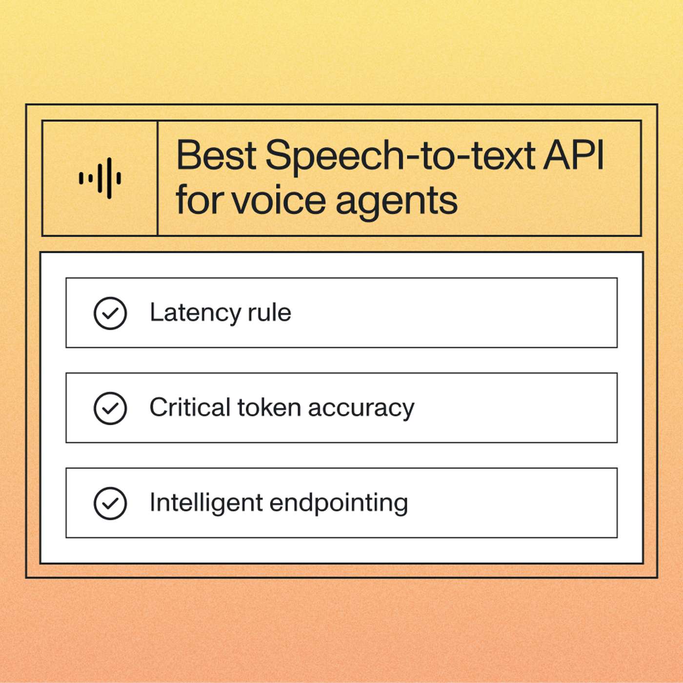 How to Choose the Best Speech-to-text API for Voice Agents