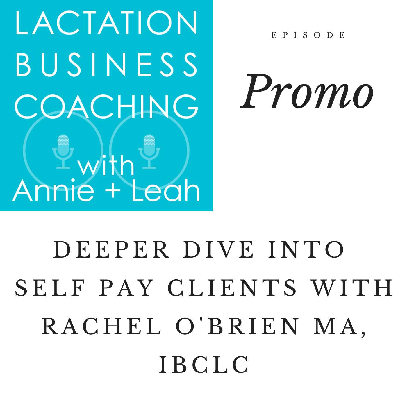 Promo | Deeper Dive into Self Pay Clients with Rachel O'Brien MA, IBCLC