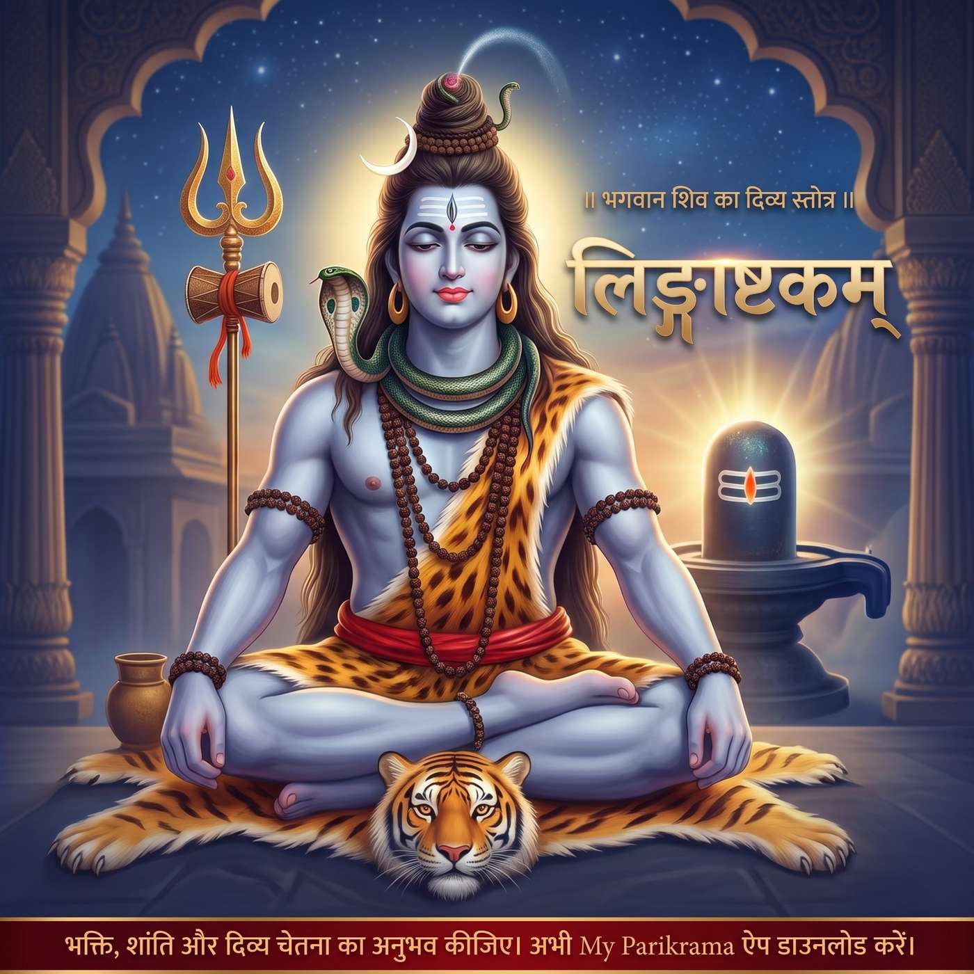 सुनिए लिङ्गाष्टकम् 🙏 | Lingashtakam | भगवान शिव का दिव्य स्तोत्र | Mahadev episode artwork