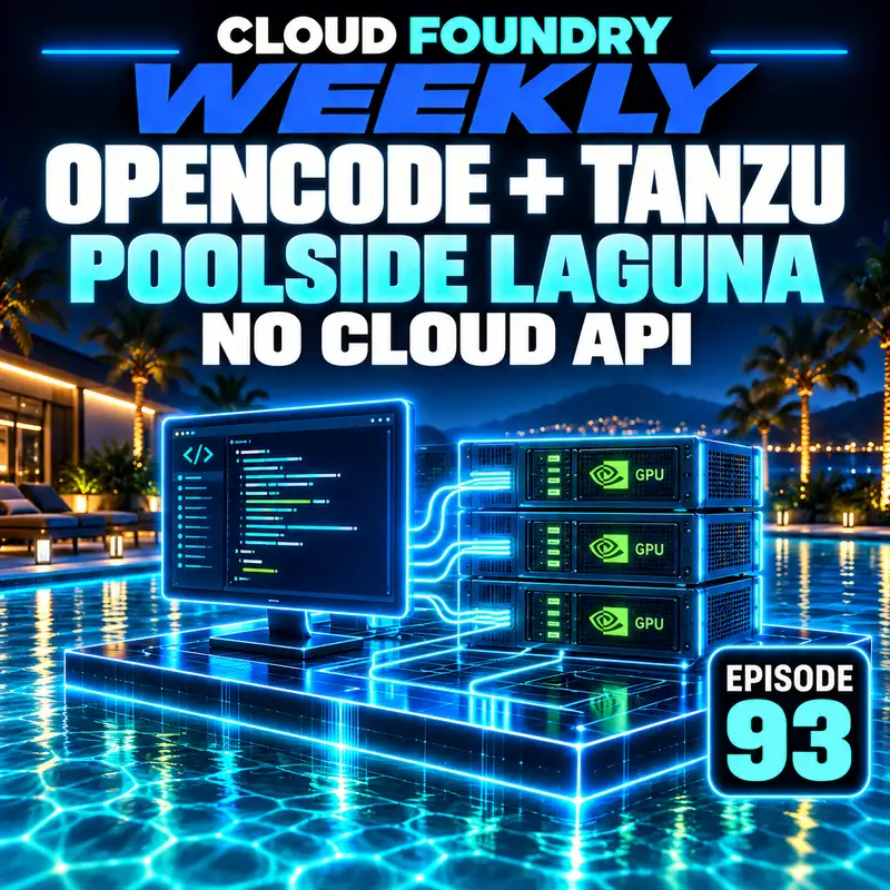 OpenCode + Tanzu, No Cloud API: Poolside Laguna | CF WEEKLY #93