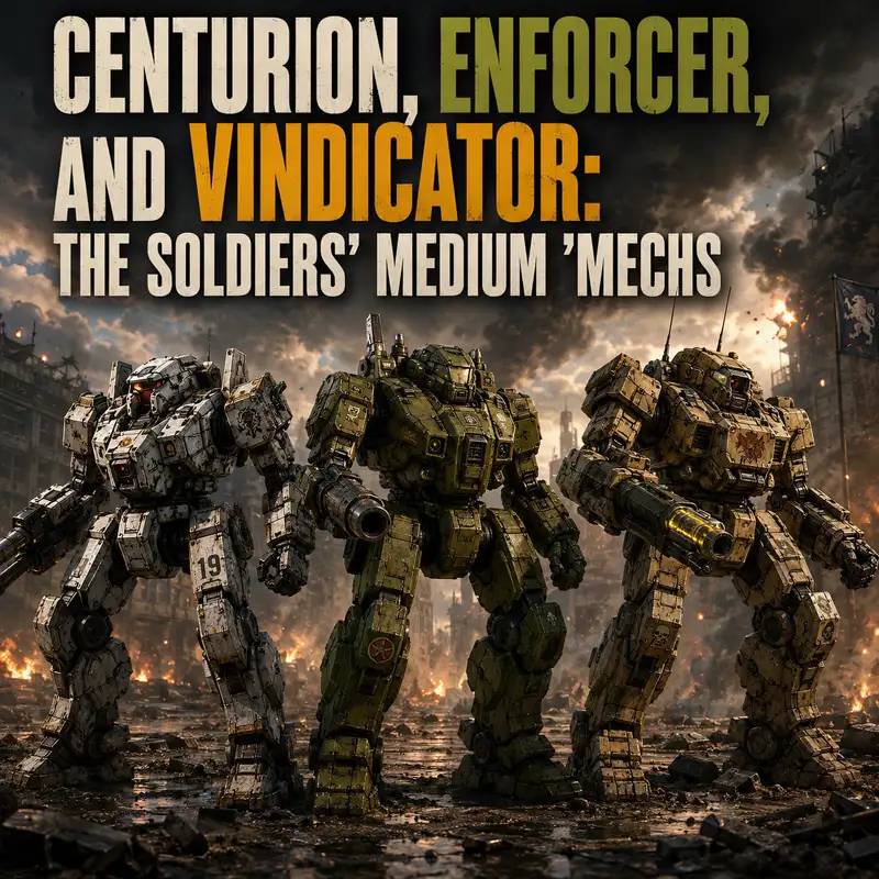 Centurion, Enforcer, and Vindicator: The Soldiers’ Medium ’Mechs