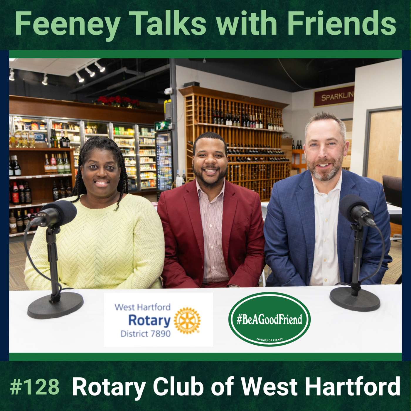 Feeney Talks With Friends