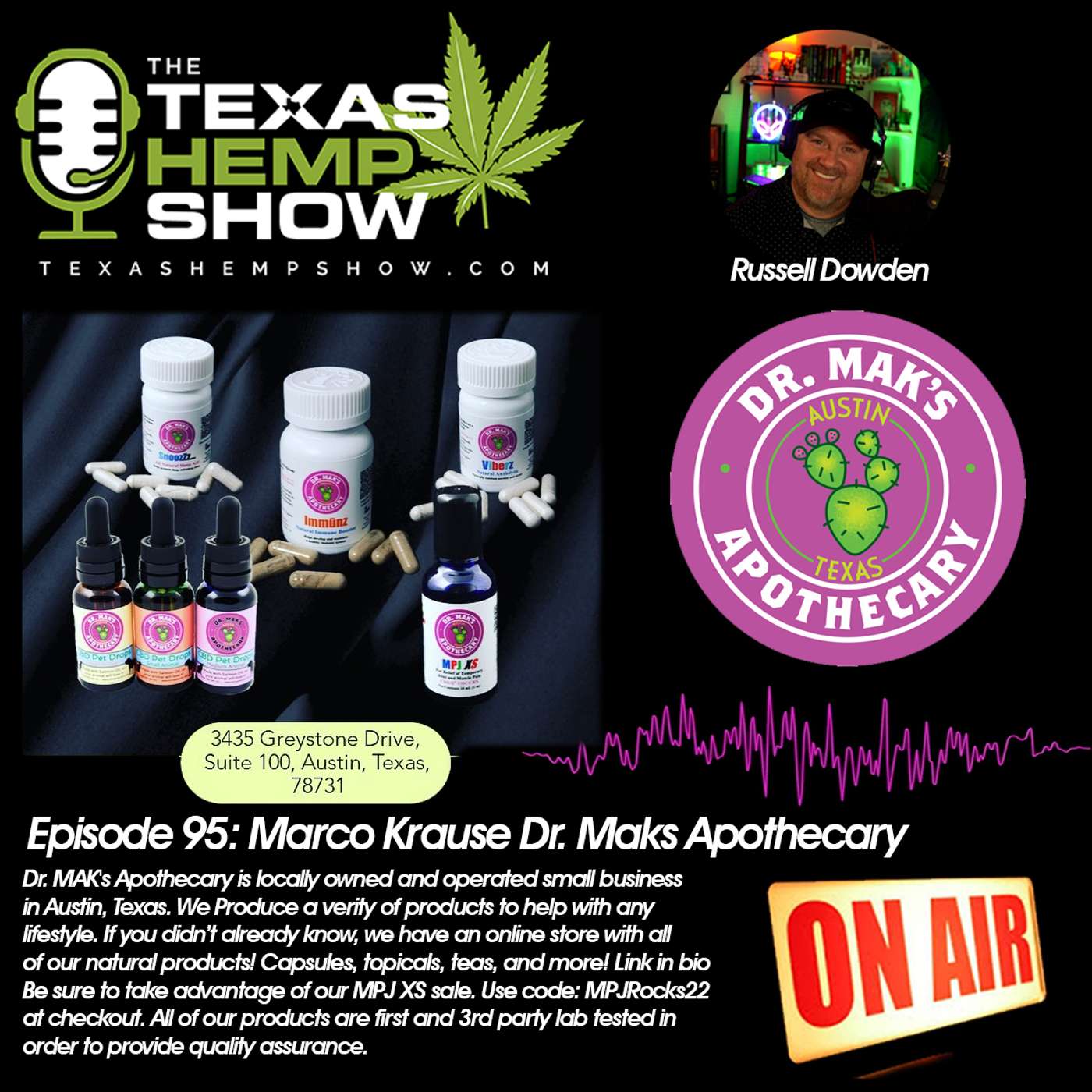 Episode # 95  Dr. Maks Apthecary episode artwork
