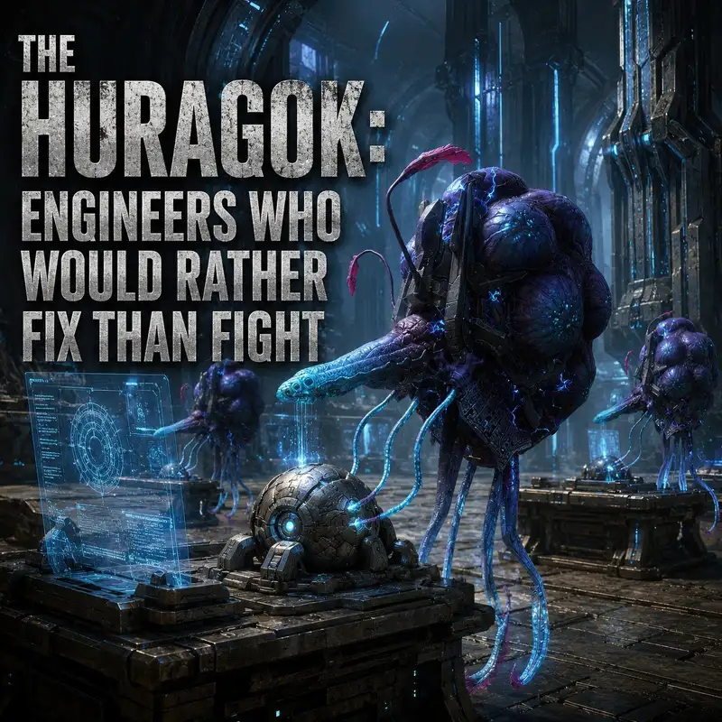 The Huragok: Engineers Who Would Rather Fix Than Fight