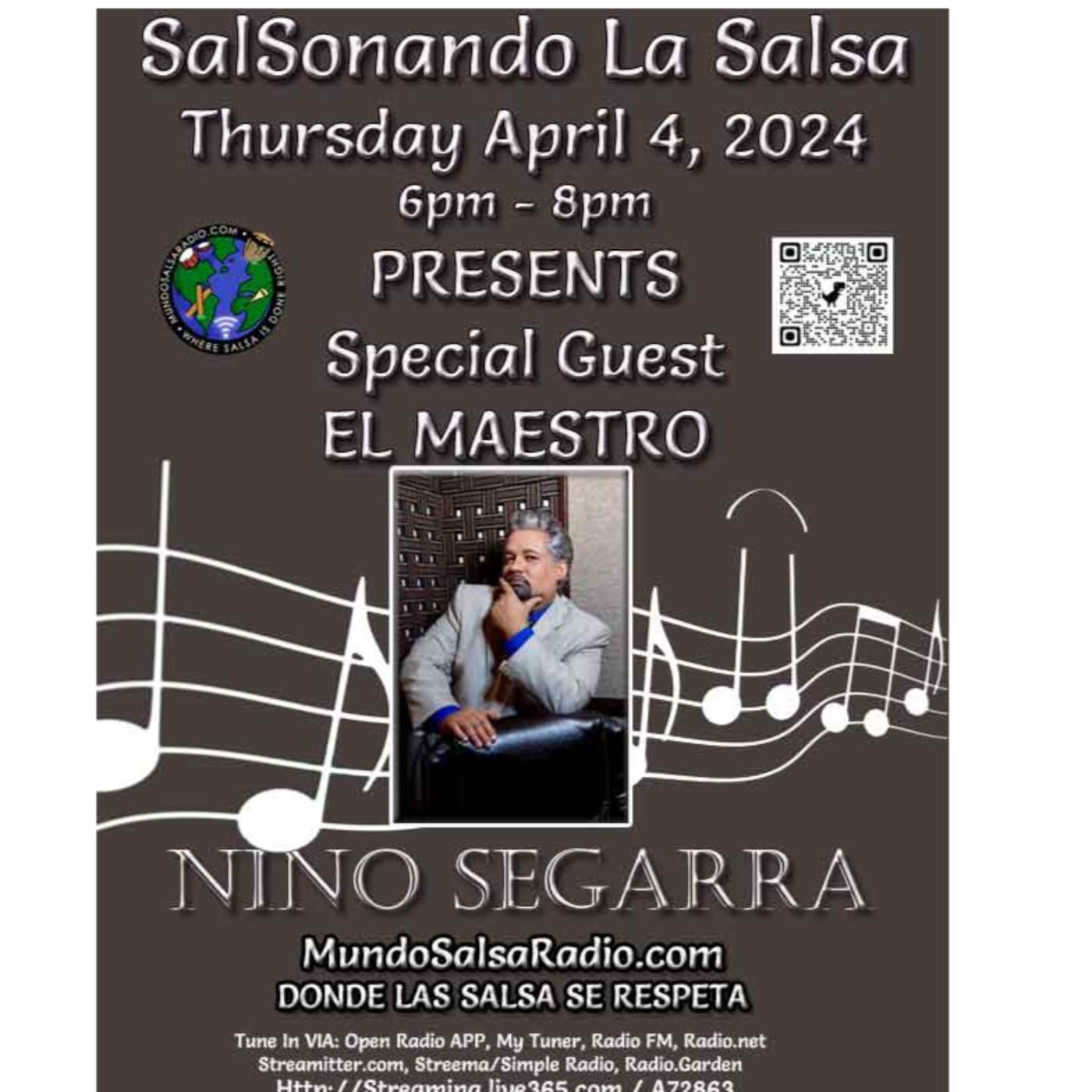 SalSonando La Salsa DJ Eddie 04_04_2024 Interview Nino Segarra episode artwork