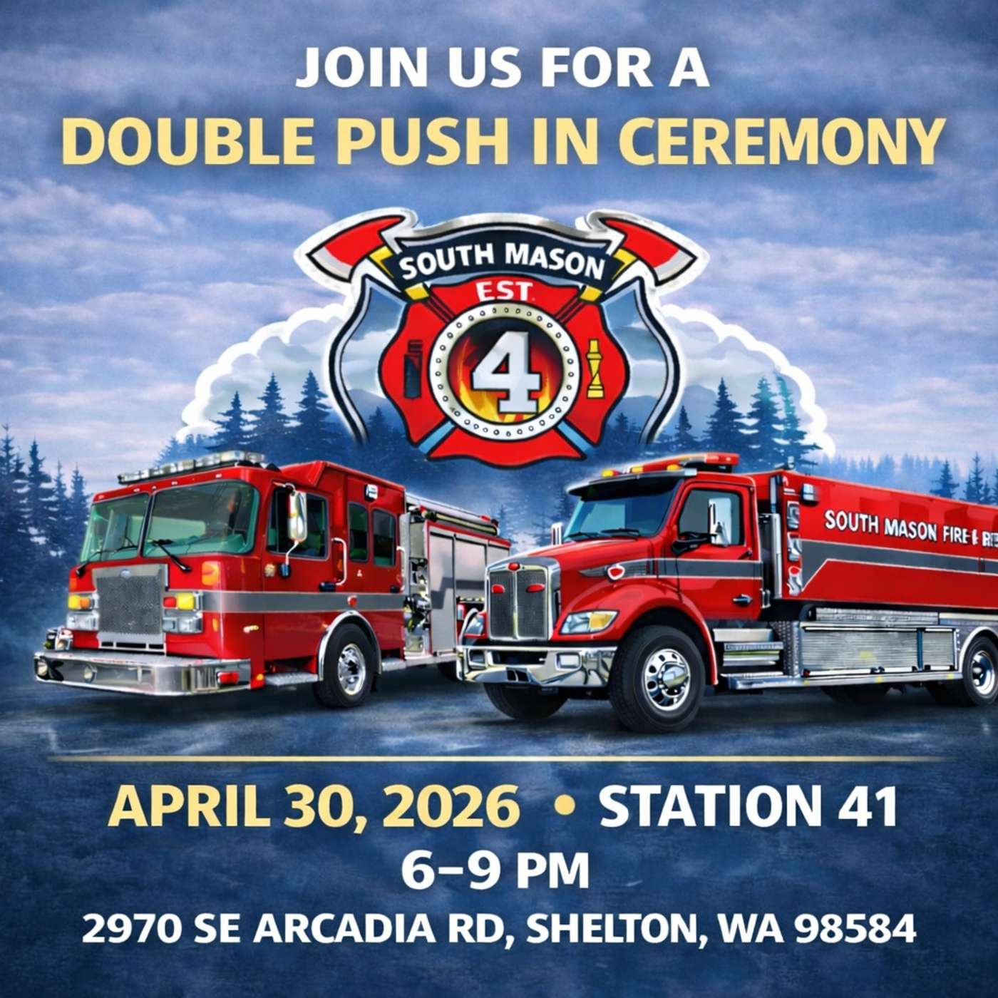 South Mason Fire's Double Push-In: A Fire Tradition That Started With The Horse & Buggy