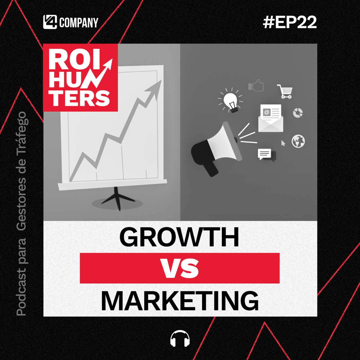 GROWTH vs MARKETING: Em qual devo investir? | ROI Hunters #22 episode artwork