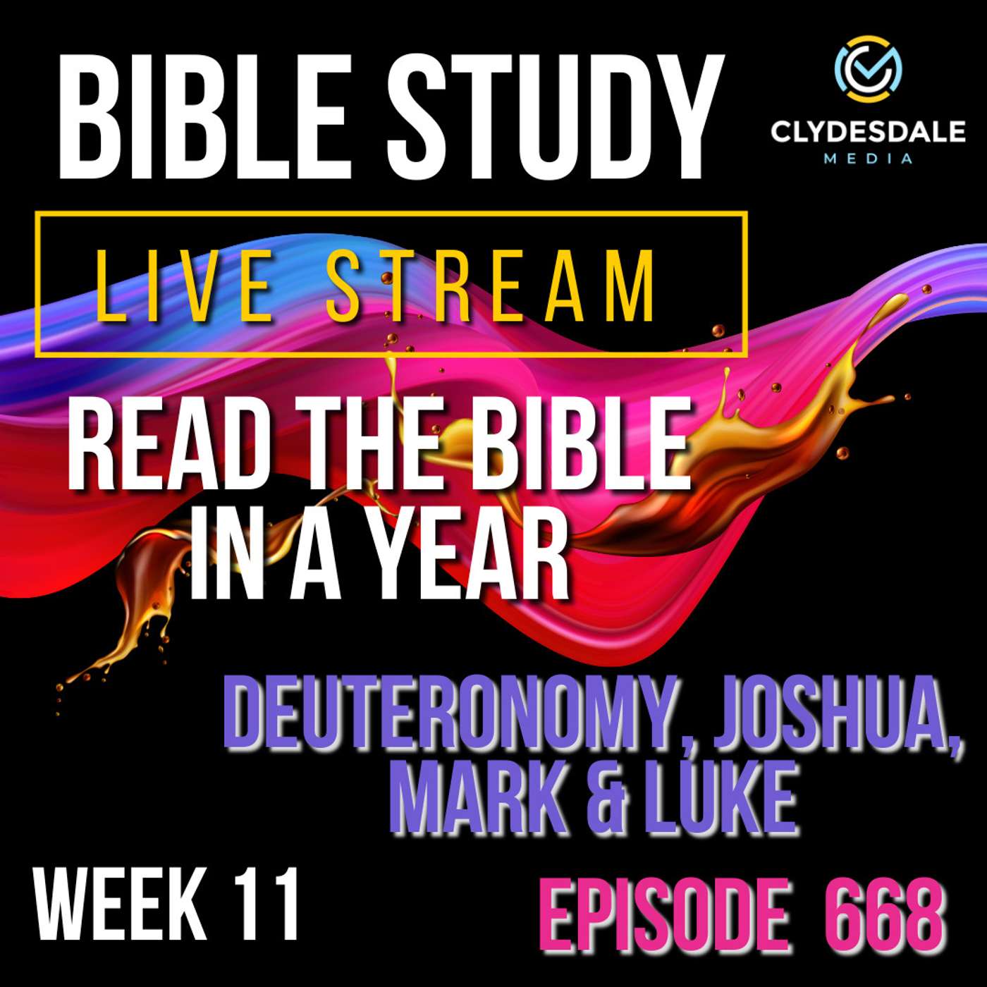 Clydesdale Media Bible Study - Deuteronomy, Joshua, Mark and Luke episode artwork