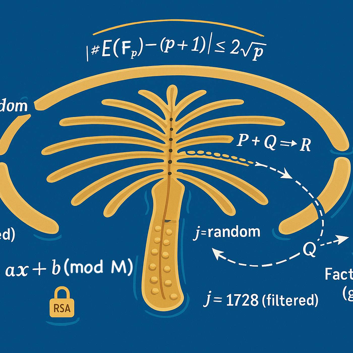 Mapping Prime Factorization onto Palm Jumeirah: A Geometric View of the Elliptic Curve Method