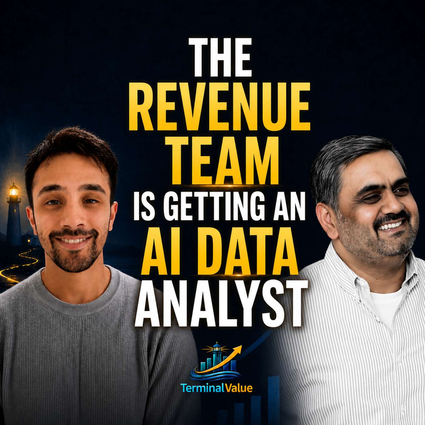 The Revenue Team Is Getting an AI Data Analyst | Harsha Mokkarala, E:cue episode artwork