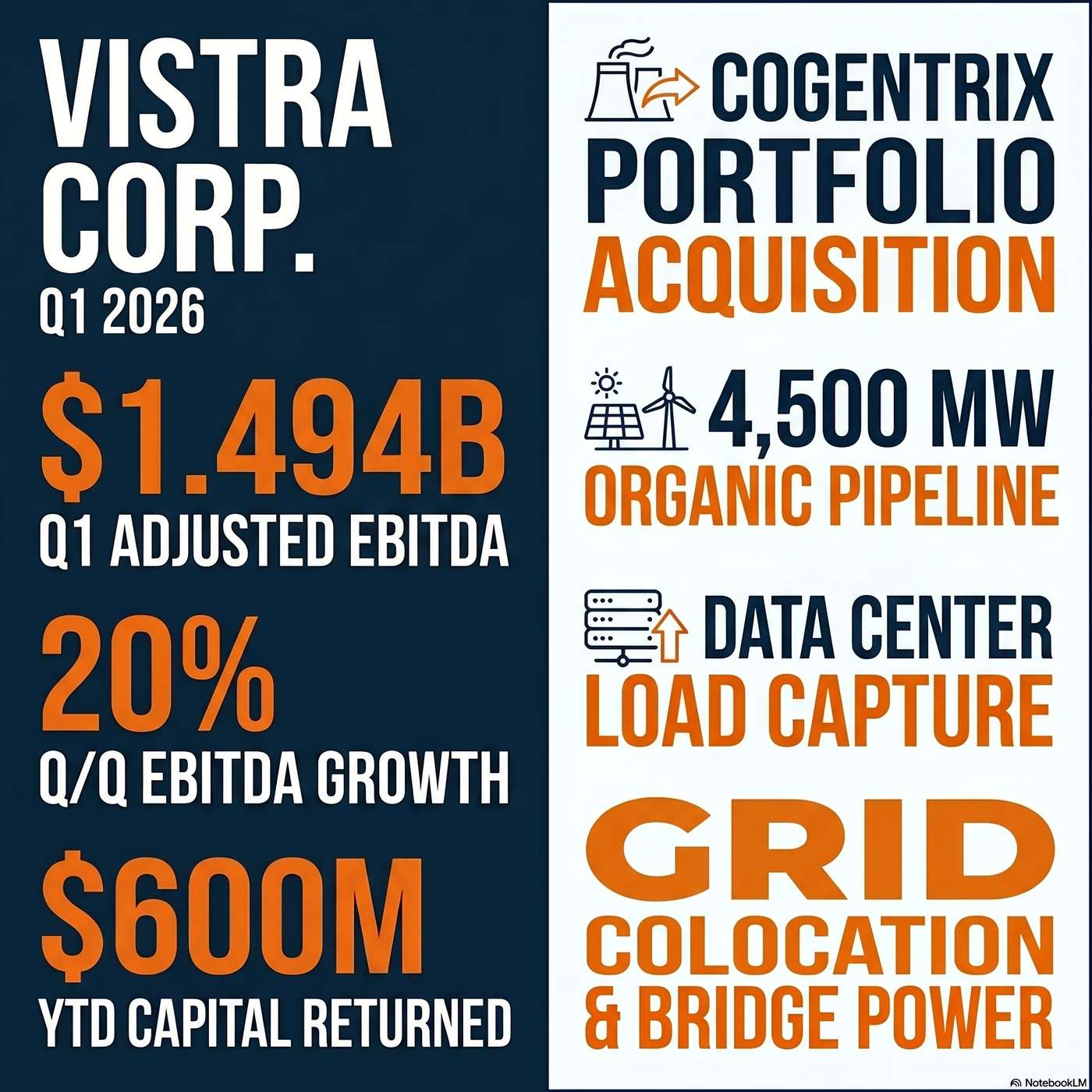 Vistra Corp. (VST) Announced Q1 2026 Earnings on May 7, 2026, Reporting $1.494 billion in adjusted EBITDA for the first quarter of 2 artwork