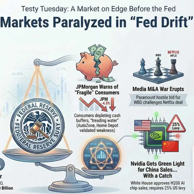 💸 Fed Drift and the Fragile Consumer: Catalyst Watch