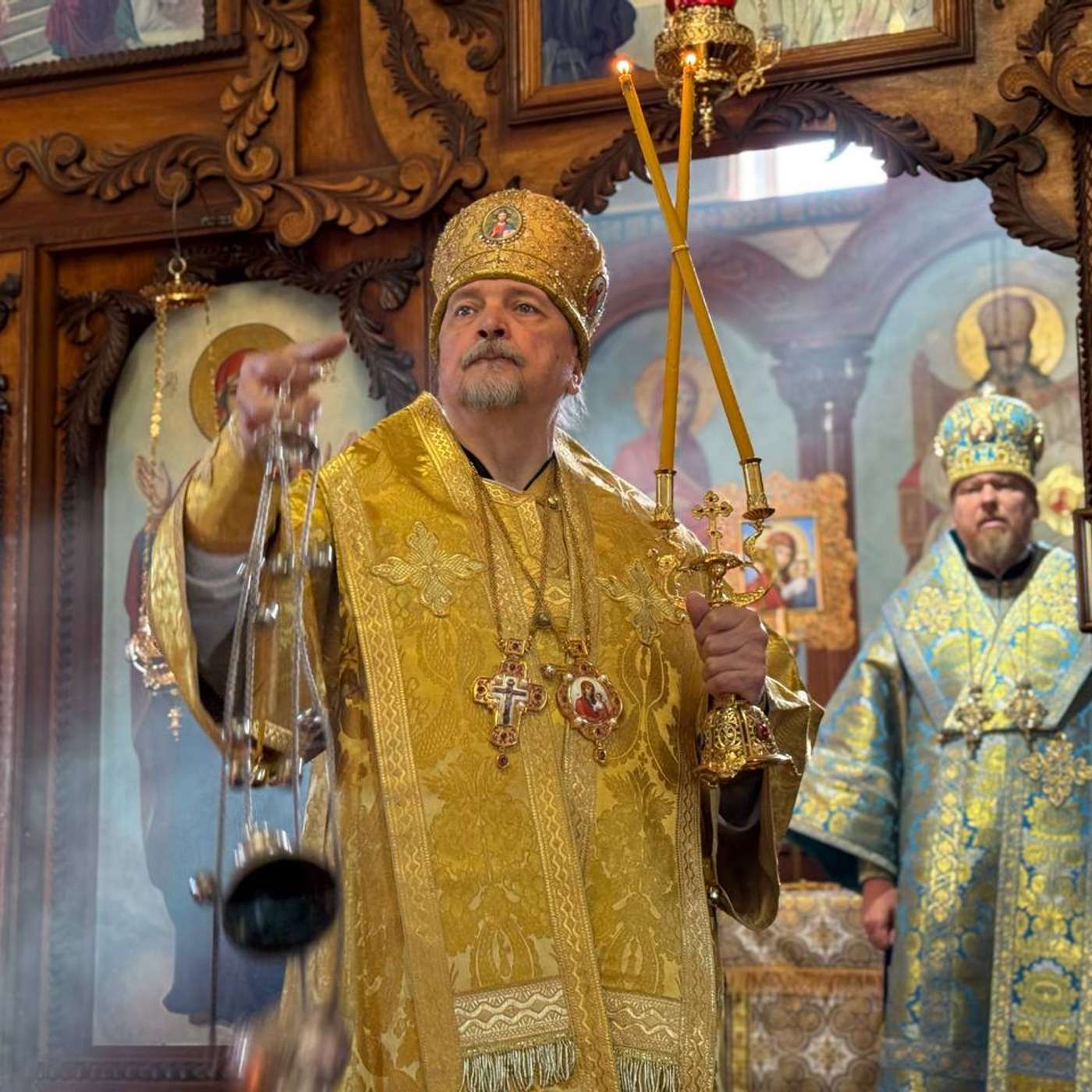 Митрополит Митрофан принял участие в богослужении на оккупированных территориях Донбасса