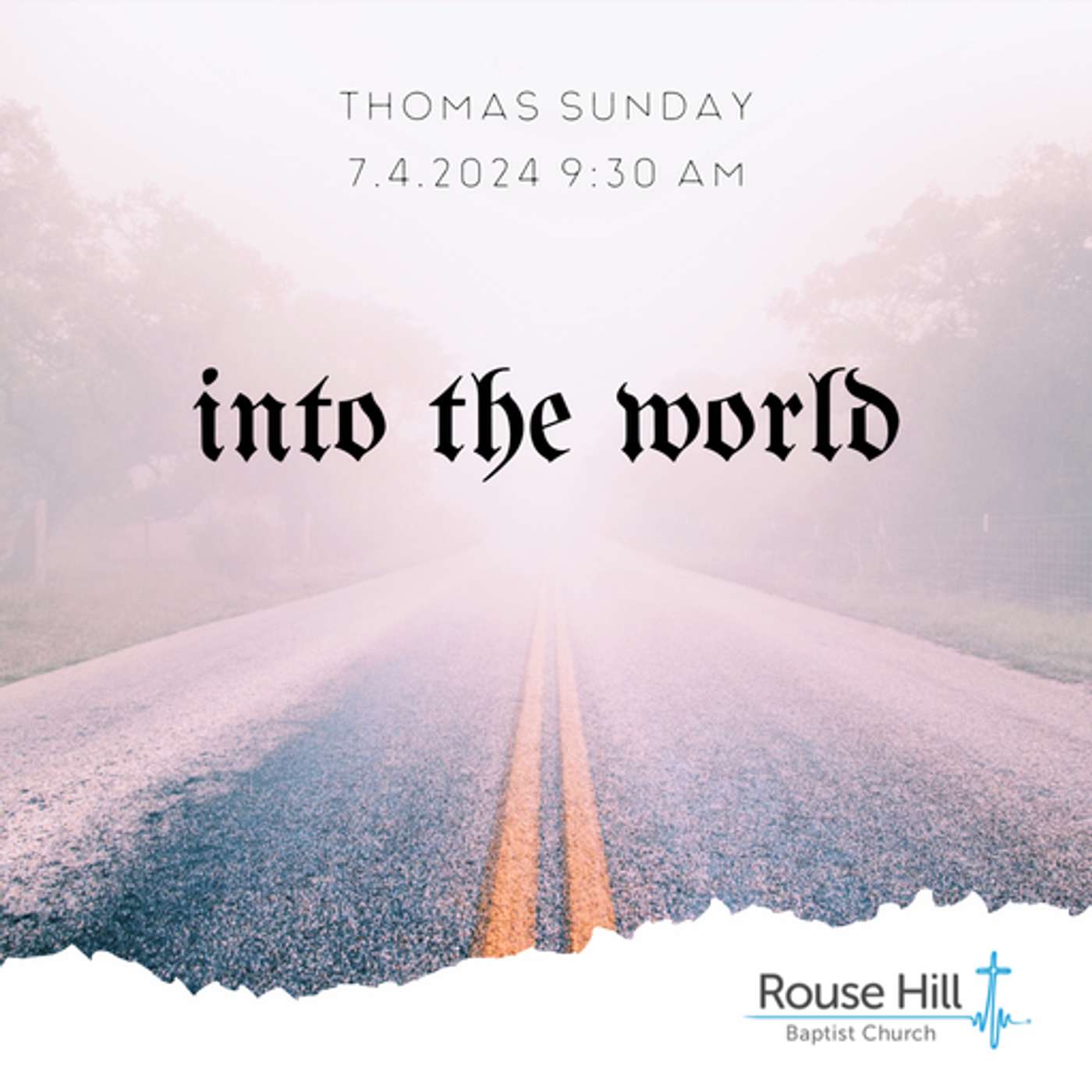 7th April - The Journey of Jesus - Into The World