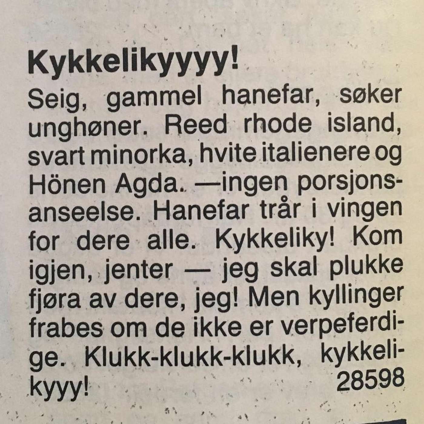 Torsdag 17.01 - Tinder i gamle dager, norske avløysarord, småprat episode artwork