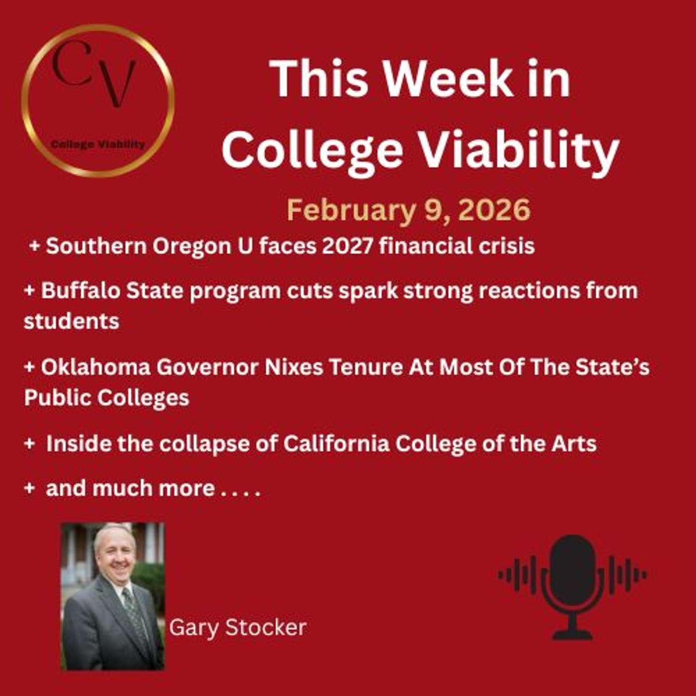 This Week In College Viability (TWICV) for Feb 9, 2026