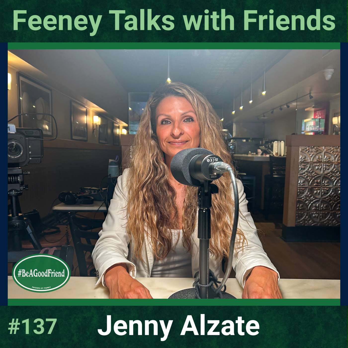 Feeney Talks With Friends