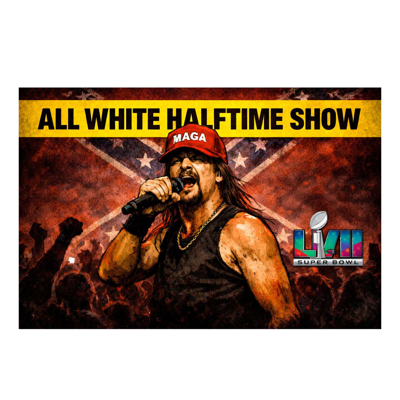 MAGA's All-White Super Bowl Halftime Show: A Celebration of Whiteness