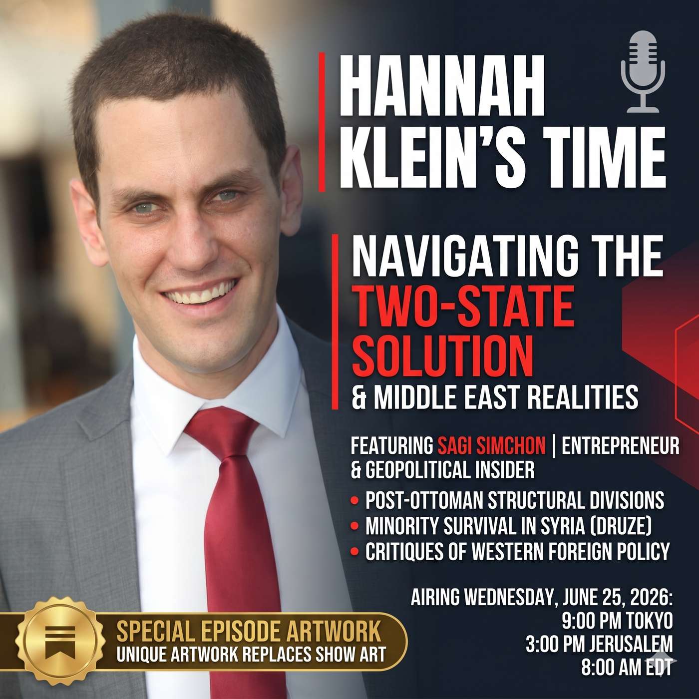 Hannah Klein's Time | Navigating the Two-State Solution & Middle East Realities with Sagi Simchon episode artwork