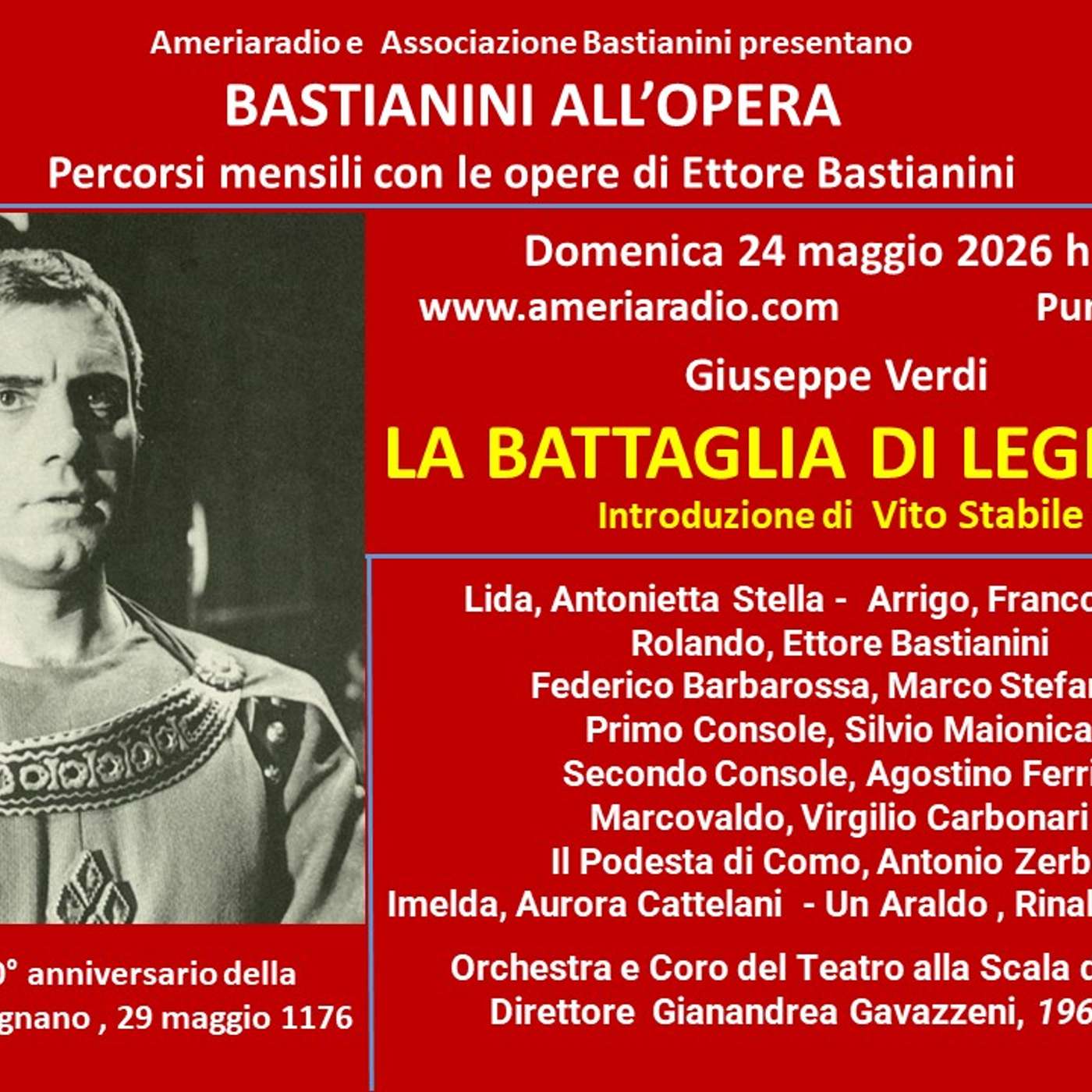 L'opera 291 - G. Verdi - La Battaglia di Legnano con Ettore Bastianini episode artwork