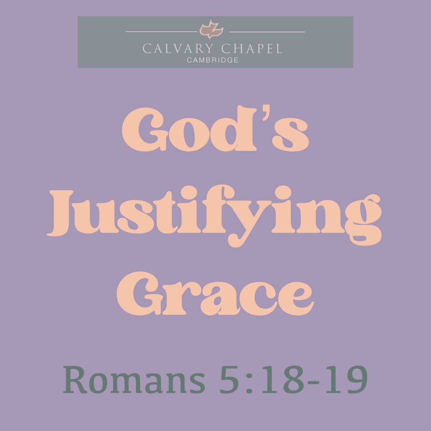 God's Justifying Grace