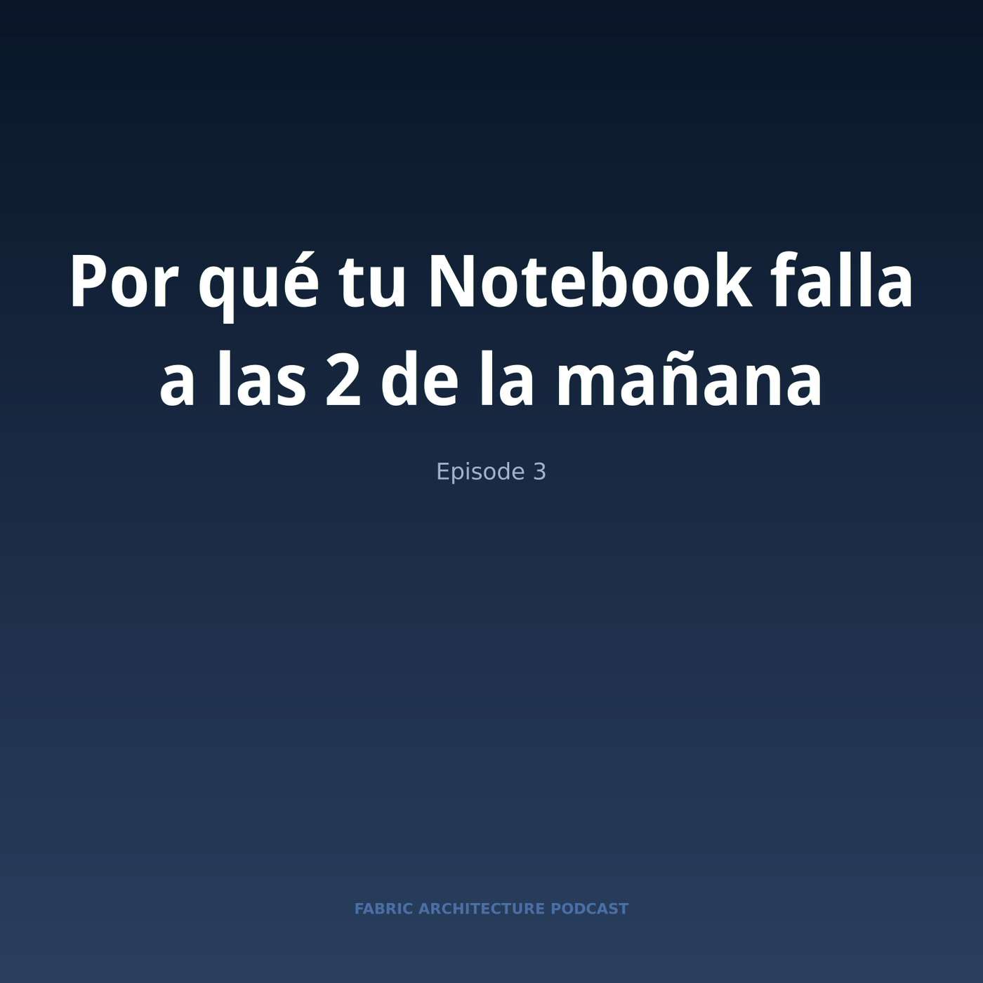 Portada de Microsoft Fabric Architecture Podcast (Español)