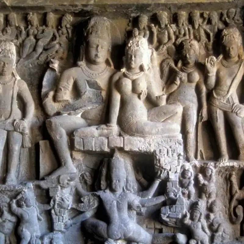 Largest monolithic carving at Ellora