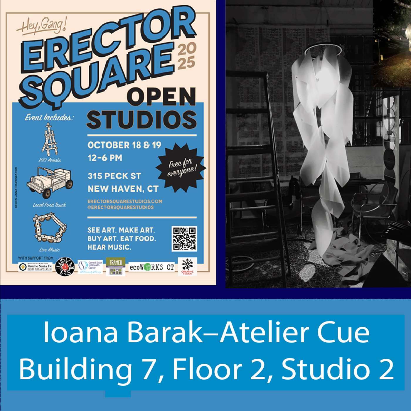 Erector Square Open Studios 2025—Interview with Artist and Architect Ioana Barak of the Atelier Cue Erector Square Open Studios 2025—Interview with Artist and Architect Ioana Barak of the Atelier Cue