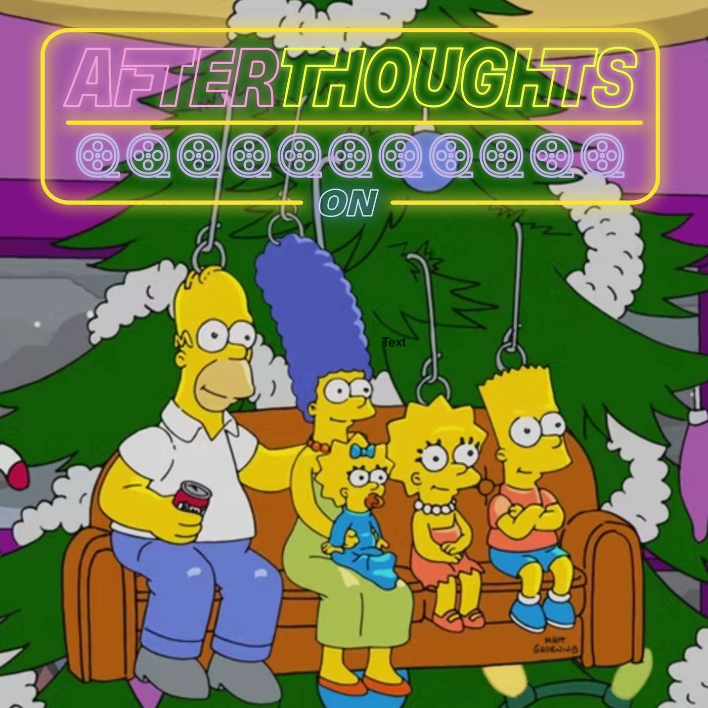 Simpsons Christmas episode artwork