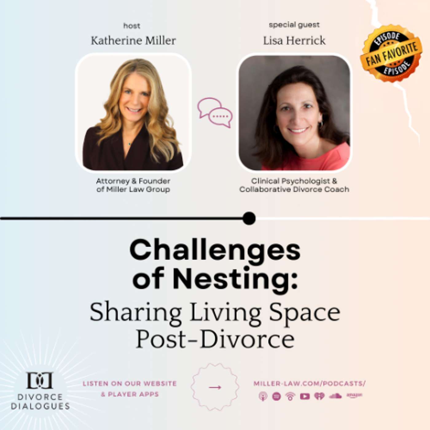 Challenges of Nesting: Sharing Living Space Post-Divorce - with Lisa Herrick episode artwork