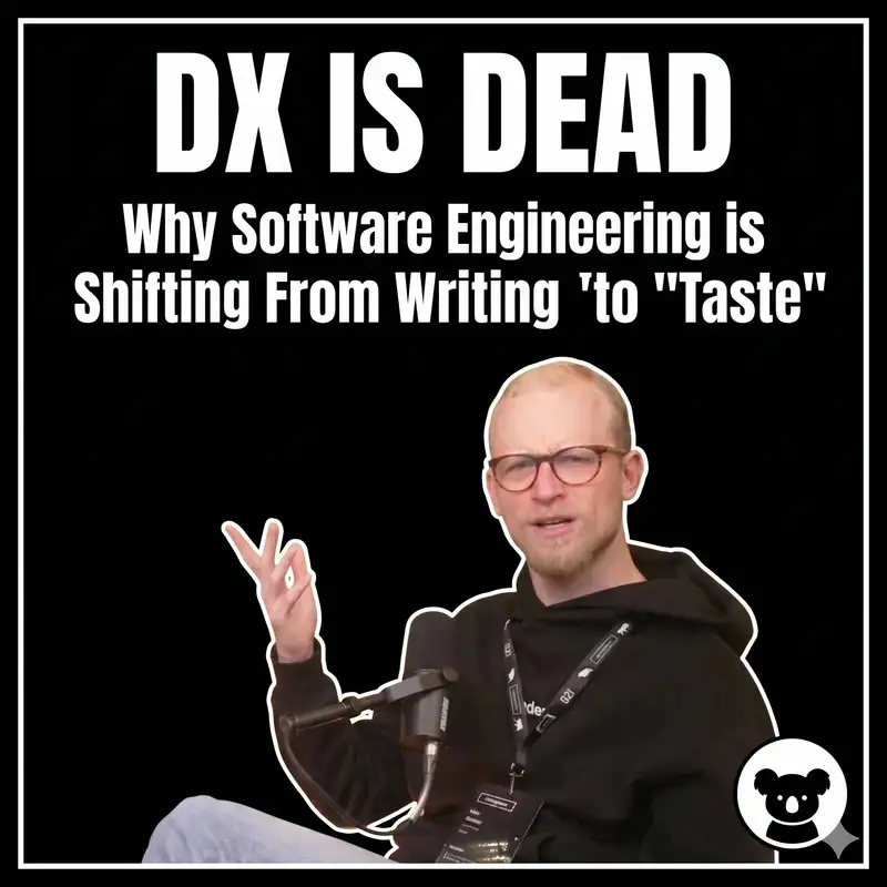 DX is Dead: Max Stoiber on Why Software Engineering is Shifting to "Taste"