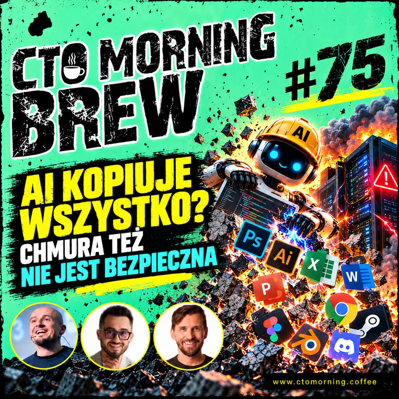 AI kopiuje Adobe, ataki wyłączają chmurę. Czy nasze data center są bezpieczne? | Brew #75