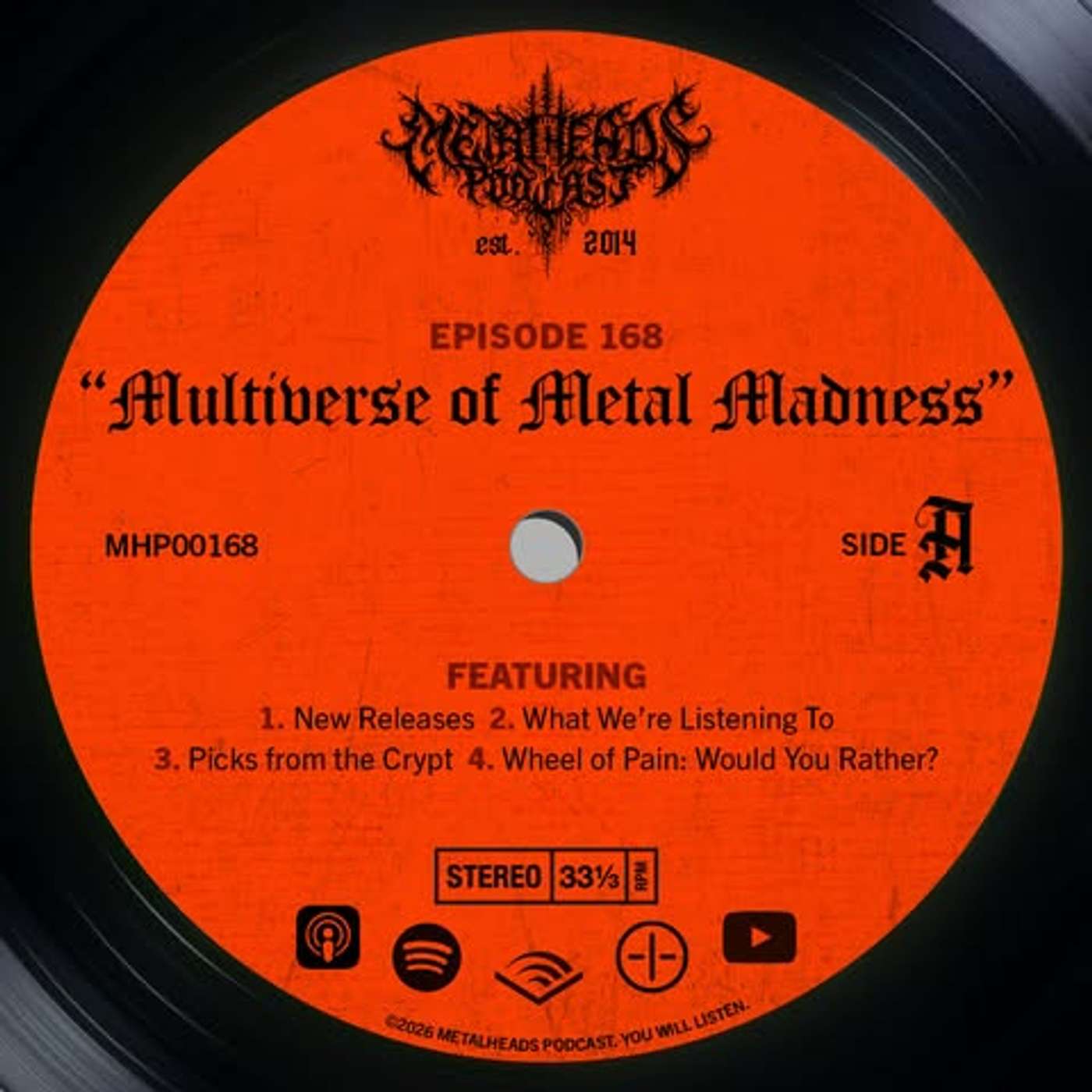 Metalheads Podcast Episode #168: Multiverse of Metal Madness episode artwork