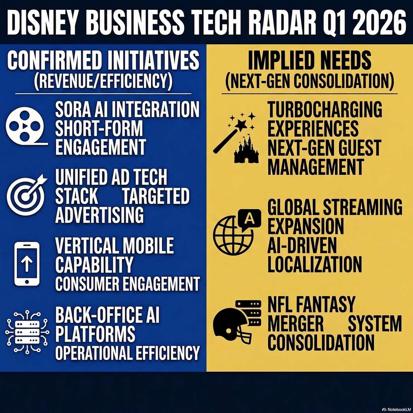 The Walt Disney Company Tech Radar: Integrating AI and unifying streaming apps to maximize viewer engagement artwork