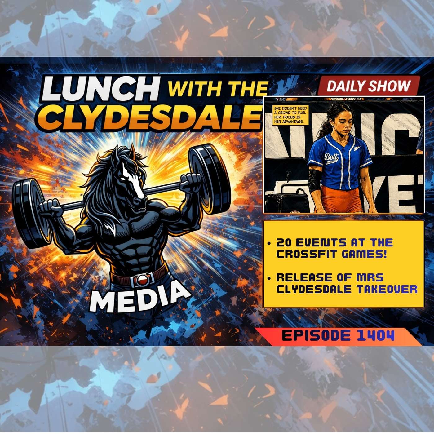 Lunch with the Clydesdale and Cowboy - Wednesday Show! 20 EVENTS??? episode artwork
