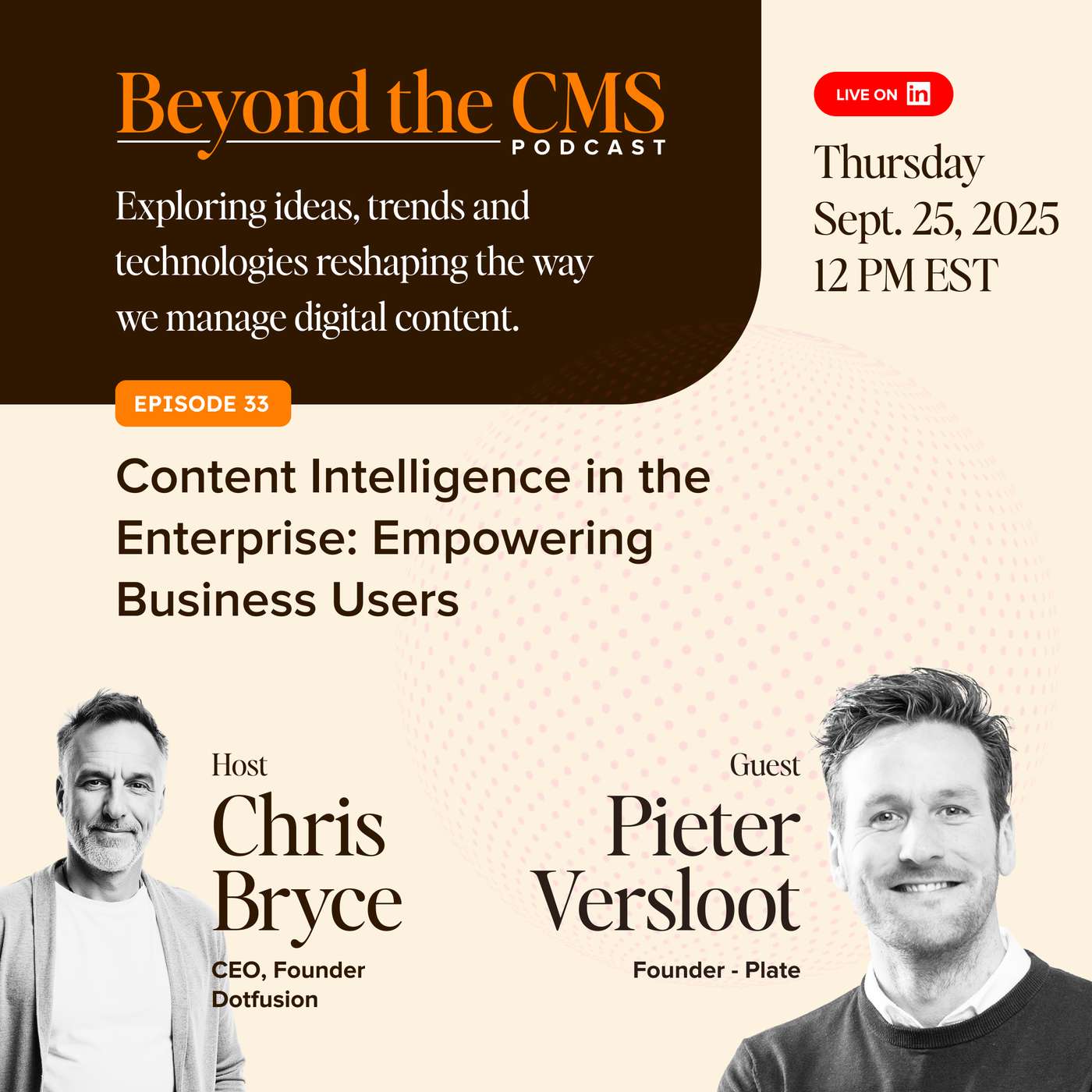Beyond The CMS 33 - Pieter Versloot (Plate CMS) - Empowering Business Users
