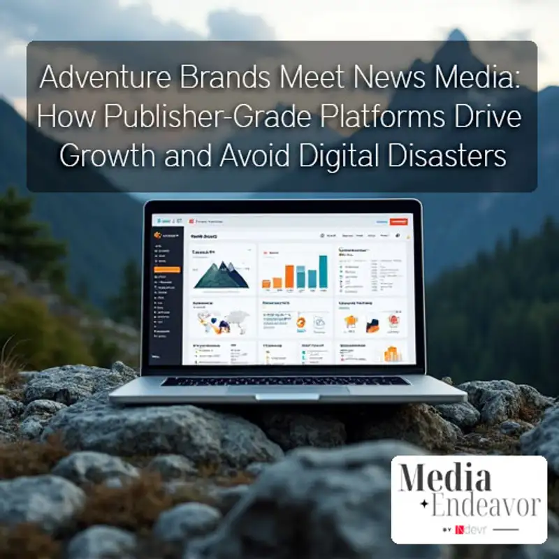 Adventure Brands Meet News Media: How Publisher-Grade Platforms Drive Growth and Avoid Digital Disasters