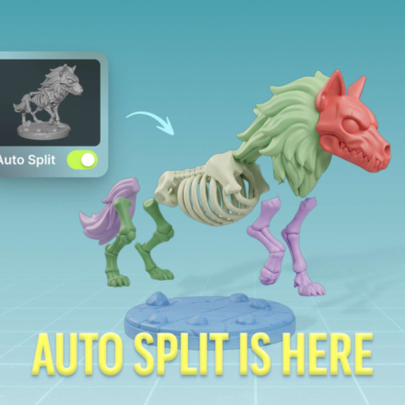 Auto Split for 3D Printing Is Now Available in Meshy: from Model to Build Plate