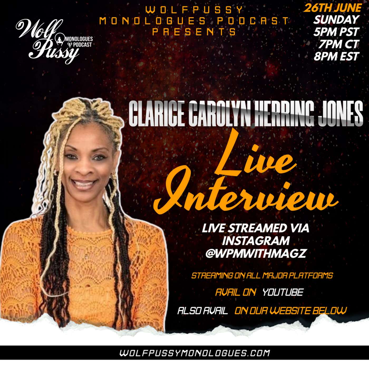 LIVE INTERVIEW WITH CLARICE CAROLYN JONES episode artwork