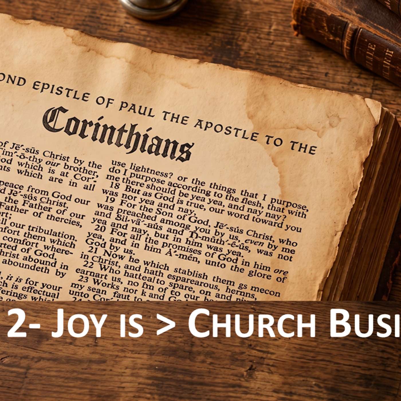 2 Corinthians No. 2- Joy > Church Business