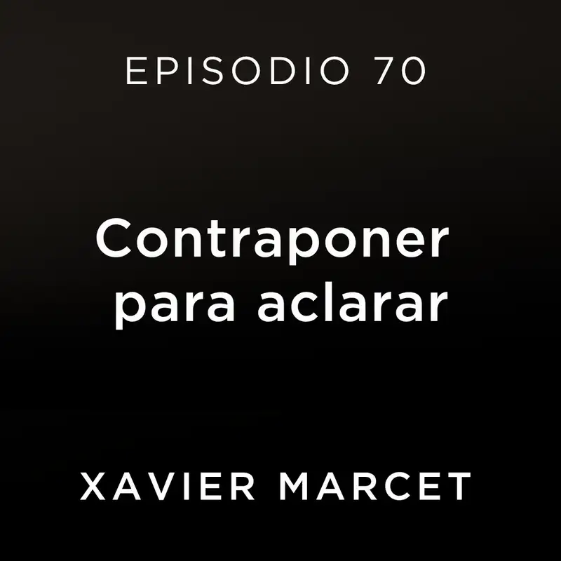 Contraponer para aclarar