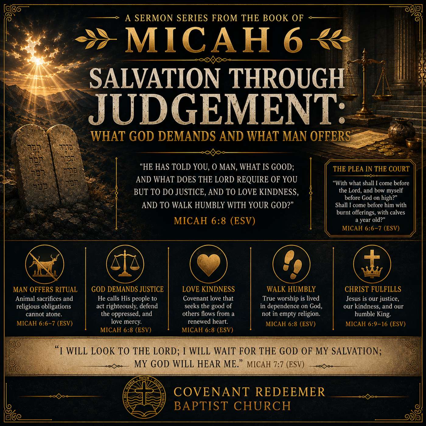 What God Demands; What Man Offers - Micah 6 episode artwork