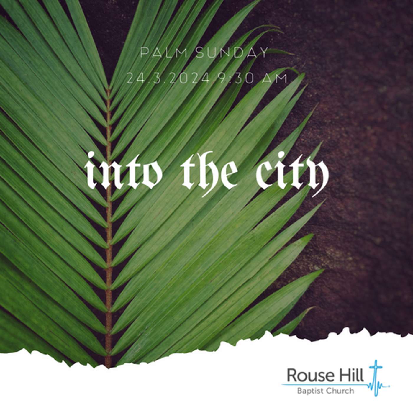 24th March - The Journey of Jesus - Into The City