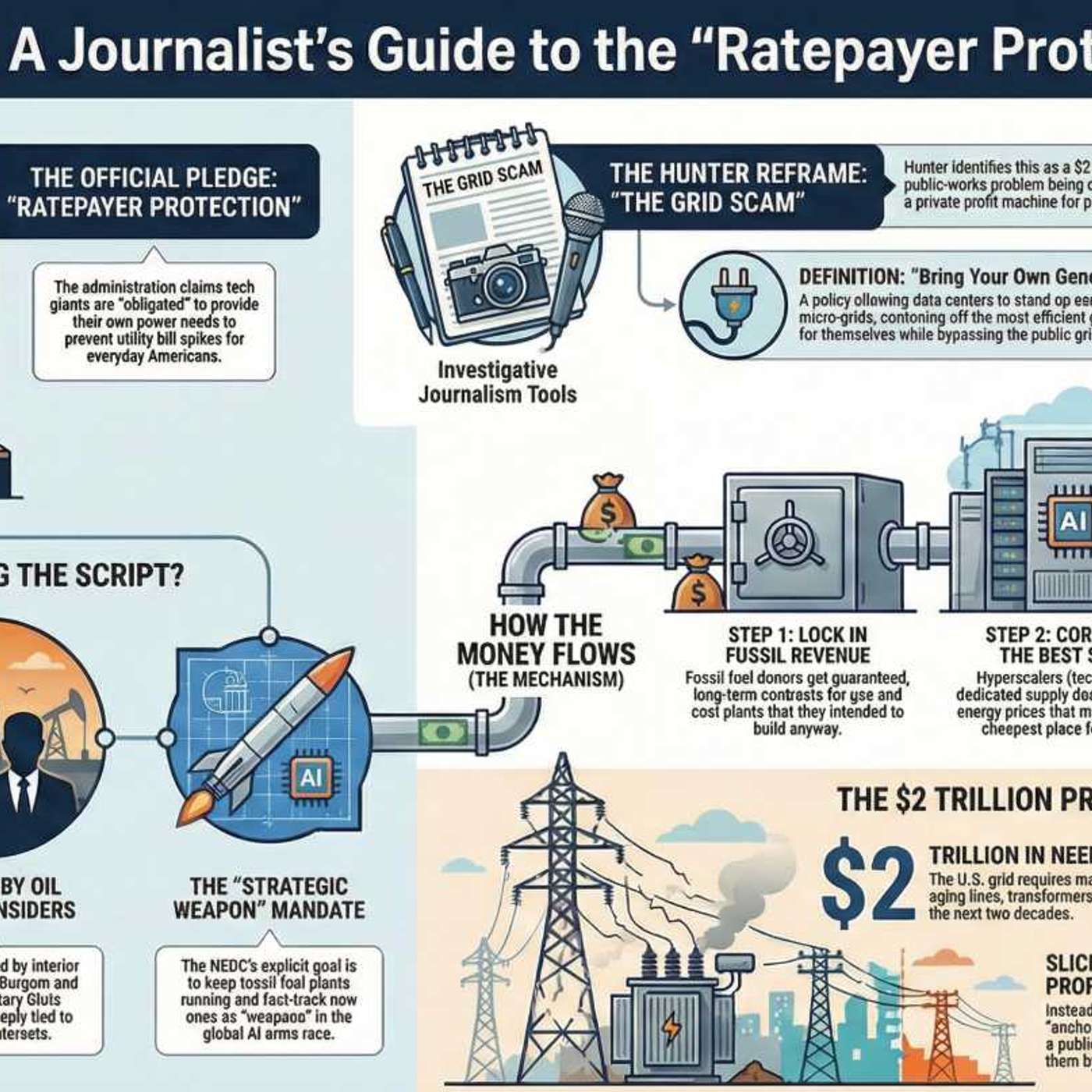 Scam Alert! ⚡ Powering the AI Boom: Data Centers and the Ratepayer Protection Pledge episode artwork