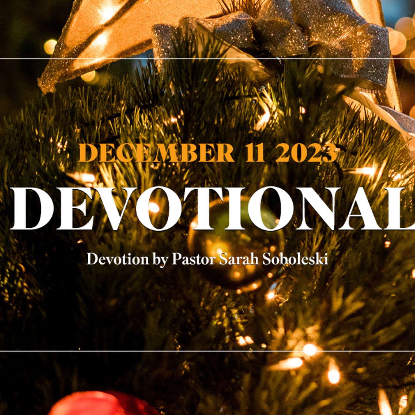Devotion for December 11, 2023 with Pastor Sarah Soboleski episode artwork