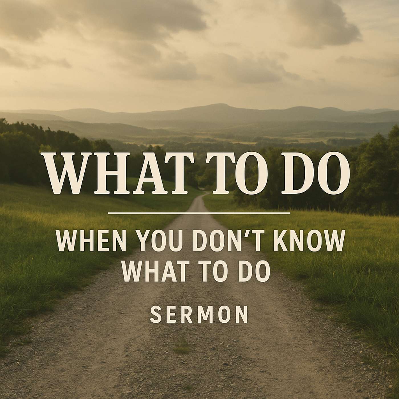 What To Do When You Don't Know What To Do (From our 11-16-25 Worship)