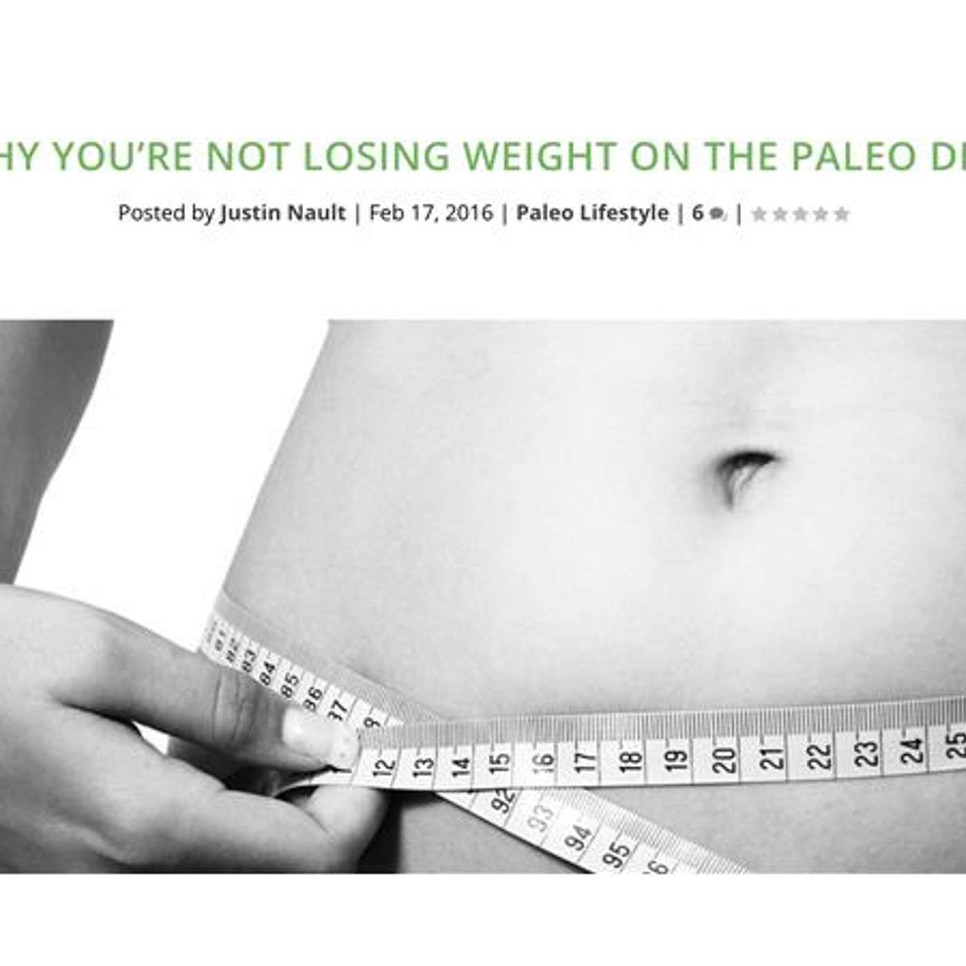 Why you're not Losing Weight on the Paleo Diet episode artwork